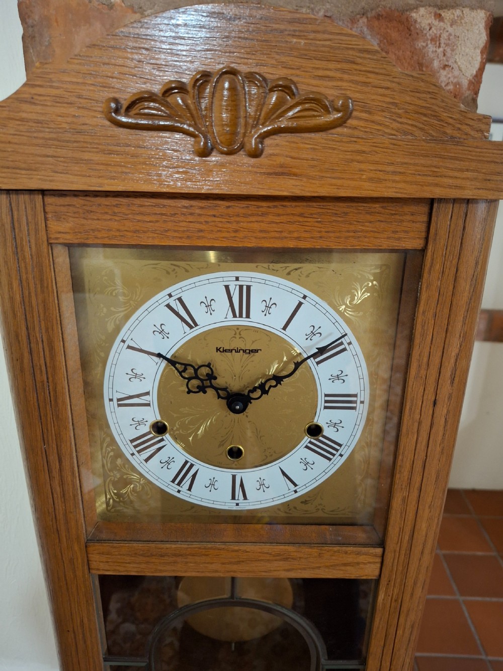 Golden Oak, Westminster-Chime Wall Clock View IV