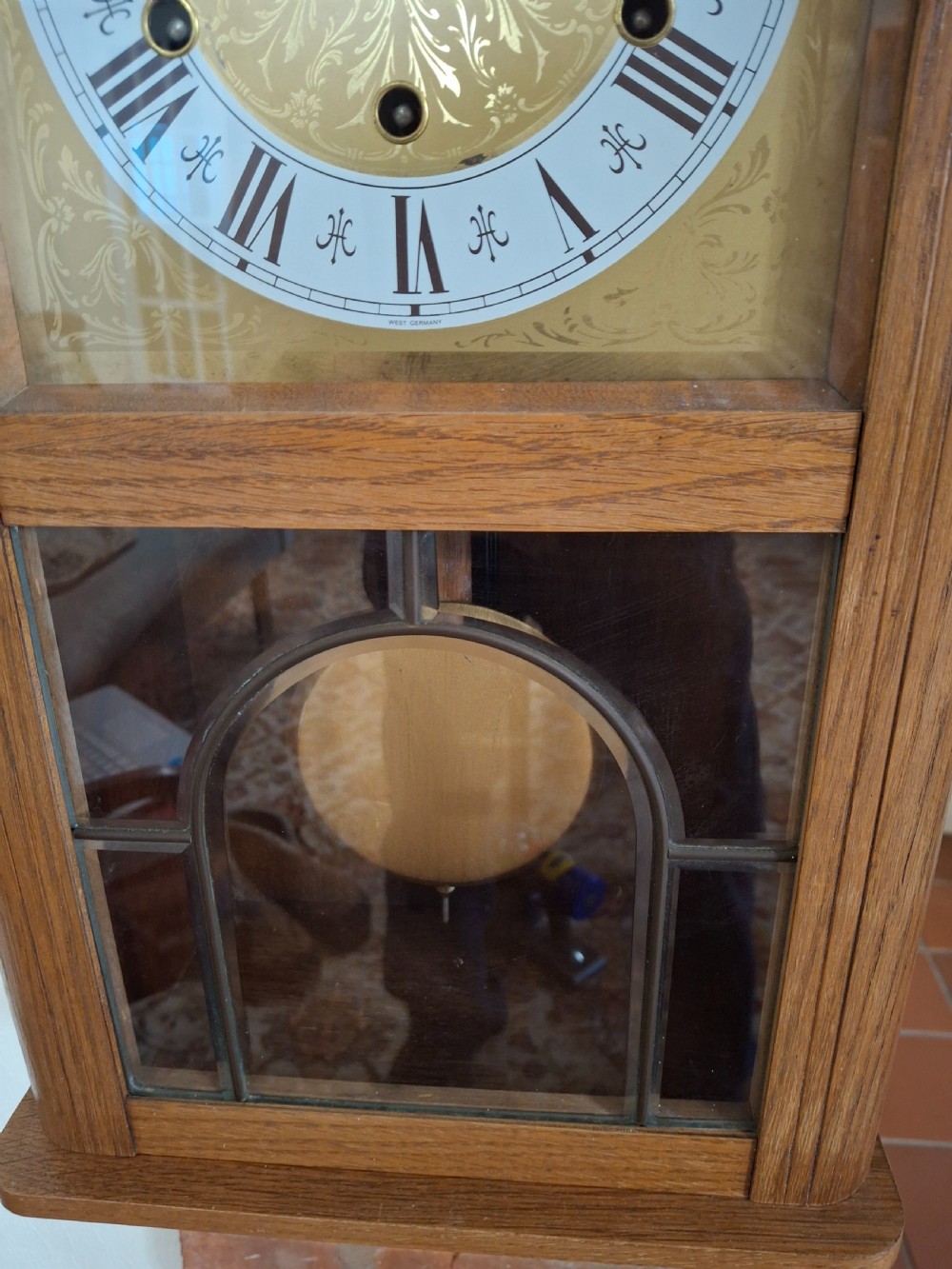 Golden Oak, Westminster-Chime Wall Clock View VI
