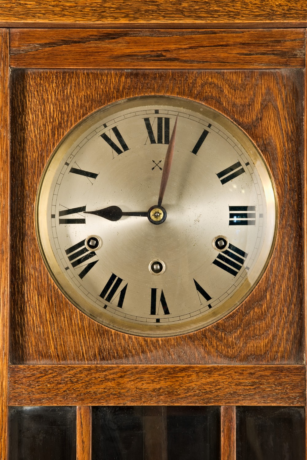 Arts & Crafts, Golden Oak, Westminster-Chime, Wall Clock. View II