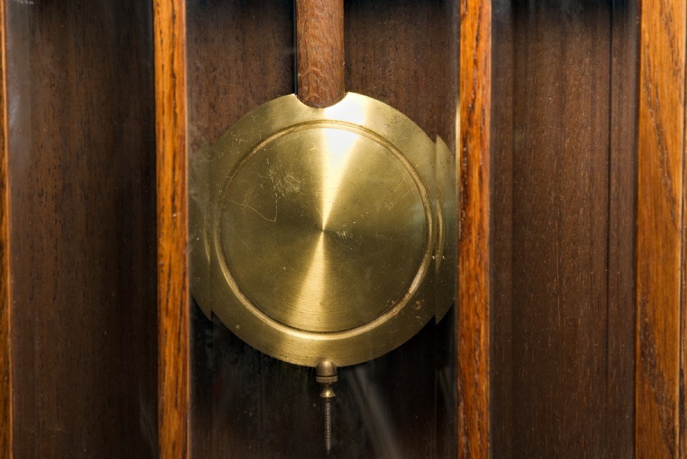 Arts & Crafts, Golden Oak, Westminster-Chime, Wall Clock. View III