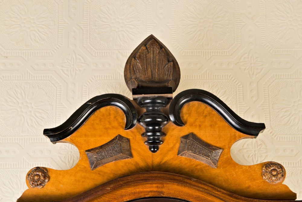 Serpentine Fronted, Double Weight, Vienna Wall Clock View III