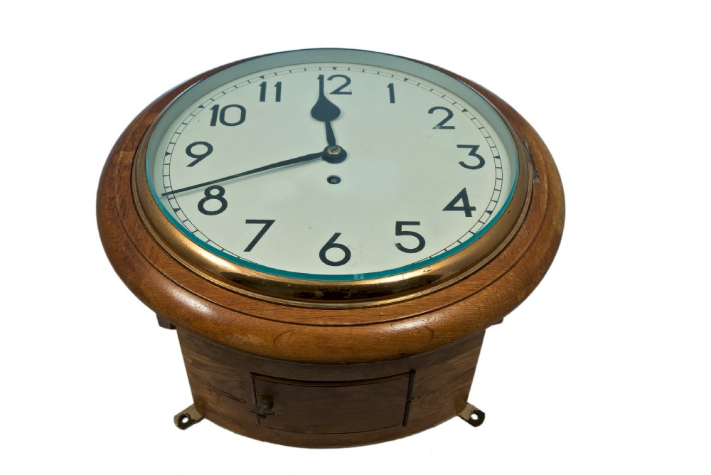 Golden Oak, Fusee, Wall Clock