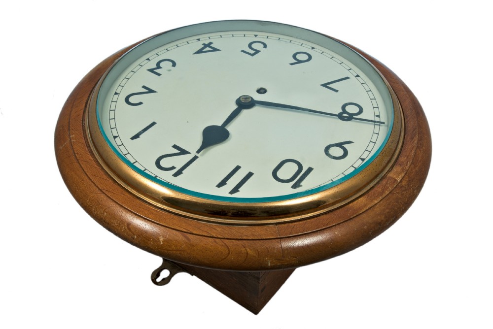 Golden Oak, Fusee, Wall Clock View V