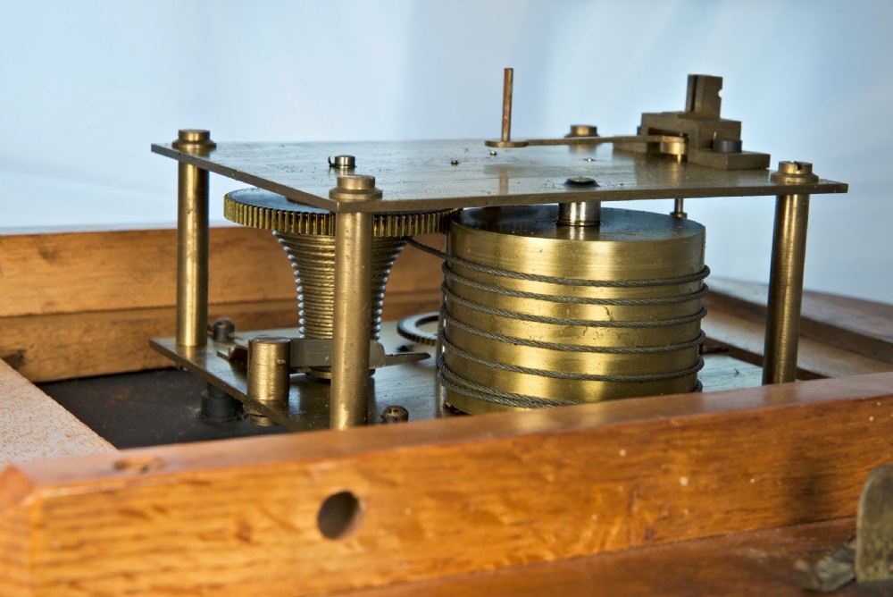 Golden Oak, Fusee, Wall Clock View VIII
