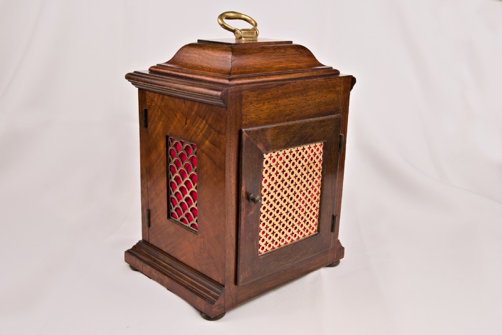 Burr-Walnut, Westminster-Chime, Mantel Clock View III