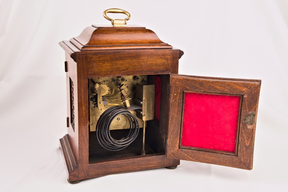Burr-Walnut, Westminster-Chime, Mantel Clock View VI