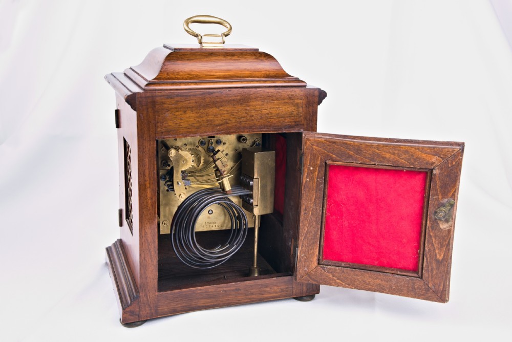 Burr-Walnut, Westminster-Chime, Mantel Clock View VII