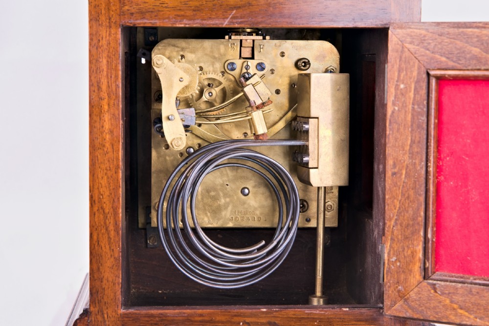 Burr-Walnut, Westminster-Chime, Mantel Clock View VIII