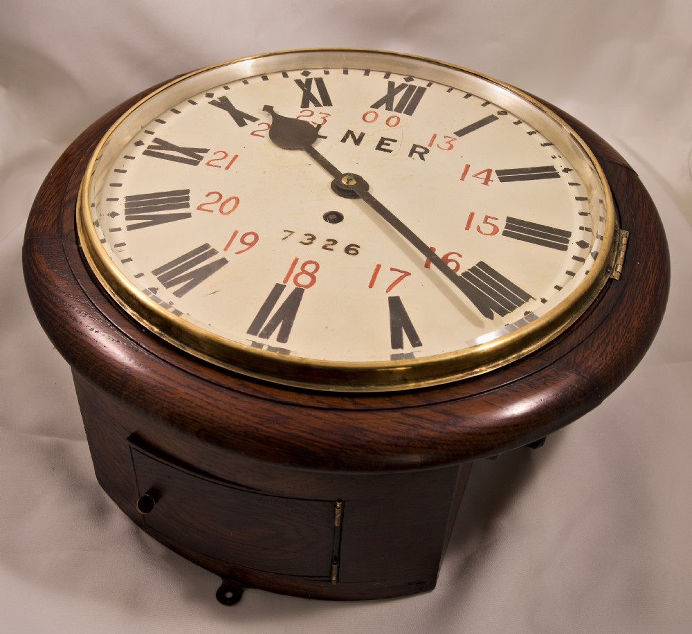 L.N.E.R. Railway Clock. ADWICK JUNCTION.