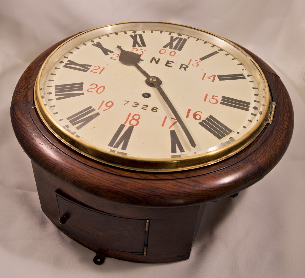 L.N.E.R. Railway Clock. ADWICK JUNCTION. View II