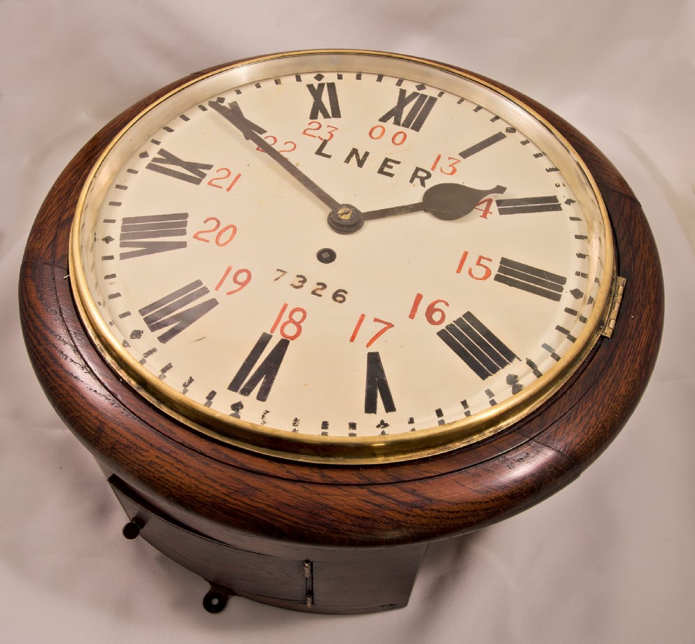 L.N.E.R. Railway Clock. ADWICK JUNCTION. View IV