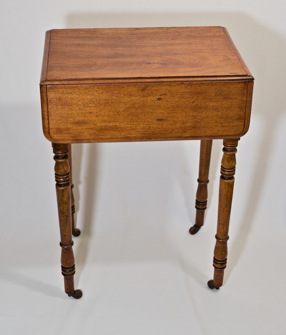 Petite, Georgian, Drop-leaf, Pembroke Side Table. View III