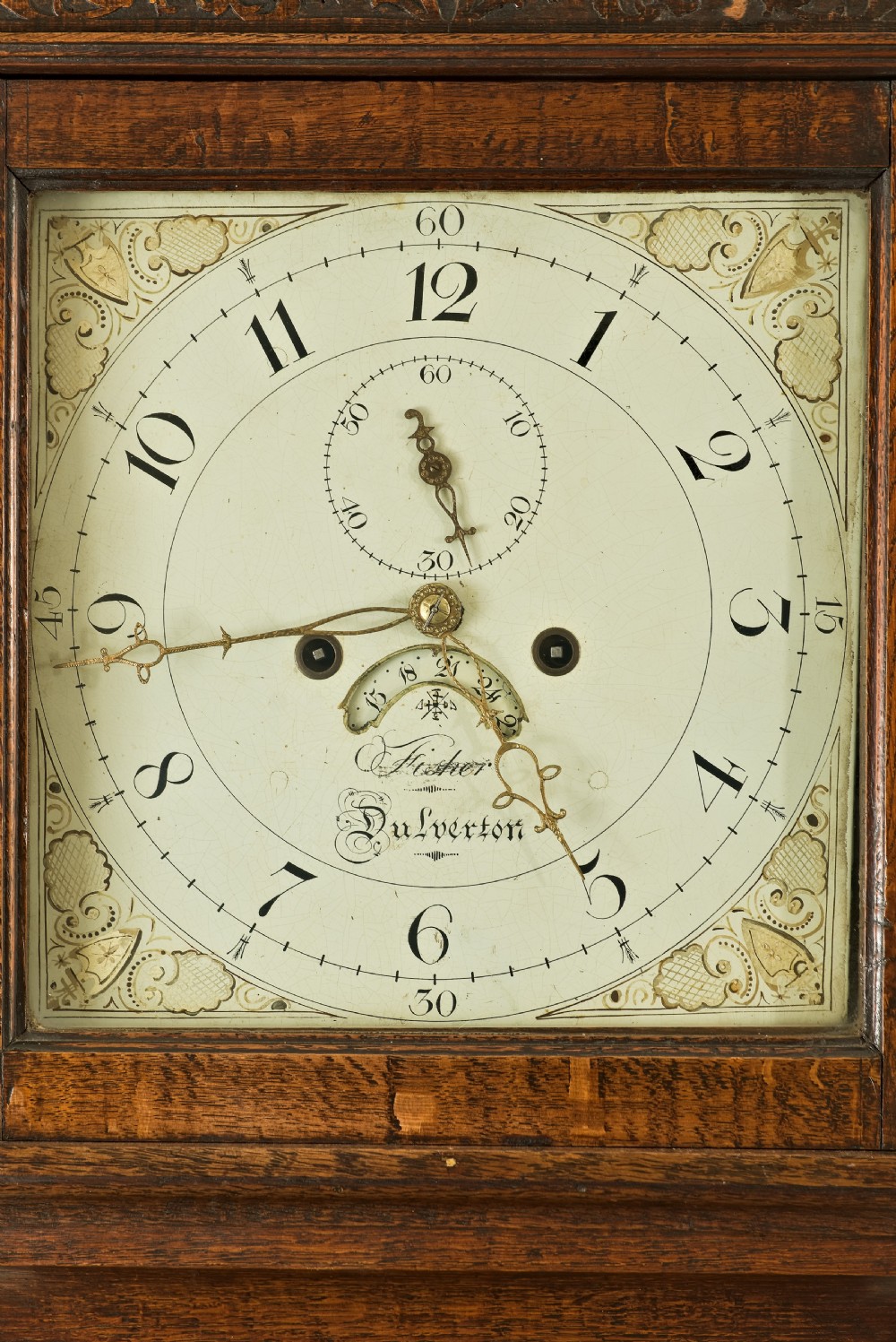 Cottage Style Grandfather Clock by FISHER of DULVERTON. View V