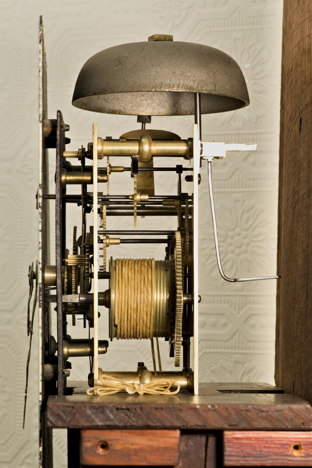 Cottage Style Grandfather Clock by FISHER of DULVERTON. View IX