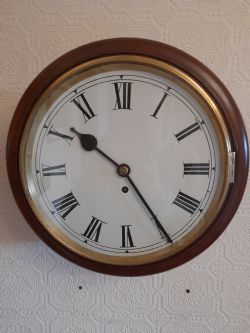 VERY NICE 12 DIAL FUSEE WALL CLOCK