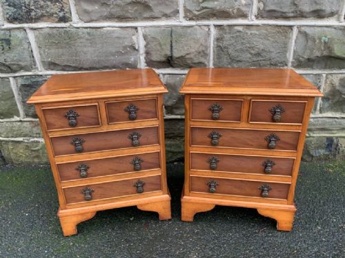 Pair Bedside Chest Draws