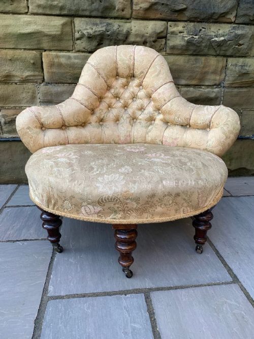 Antique English Upholstered  Chair