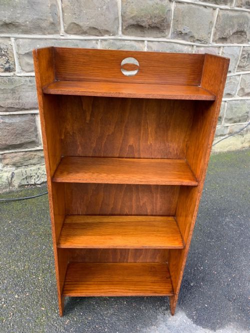 Arts & Crafts Golden Oak Open Bookcase