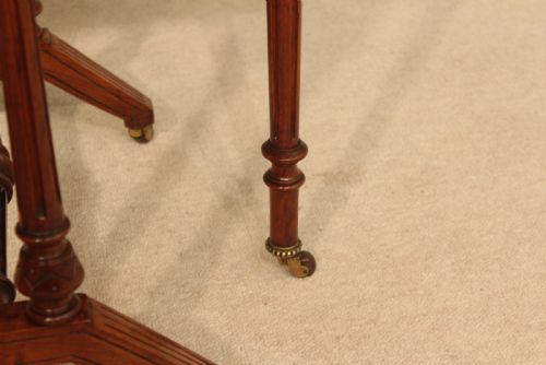 A STUNNING VICTORIAN THUYA AND BURR WALNUT INLAID AESTHETICAL BABY SUTHERLAND TABLE - ADDITIONAL PHOTO 3