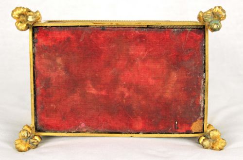 A LATE 19TH CENTURY ITALIAN MICRO MOSAIC AND ORMOLU BOX WITH REDLINED INTERIOR - ADDITIONAL PHOTO 5