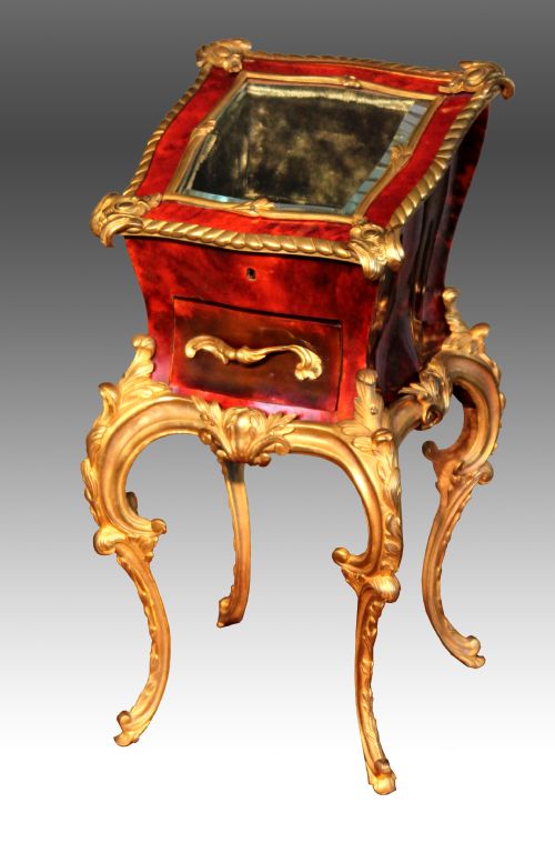 a late 19th century rococo bijouterie cabinet - CATEGORY: ANTIQUE CABINETS - DATED 19TH CENTURY
