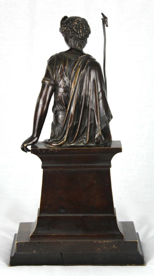 A FINE PAIR OF 19TH CENTURY EGYPTIAN STYLE BRONZE MAIDENS BY EUTROPE BOURET FRANCE 1833 1906 - ADDITIONAL PHOTO 16