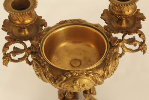 A PAIR OF LATE 19TH CENTURY FRENCH GILT ORMOLU CANDELABRAPERFUMERY - ADDITIONAL PHOTO 5