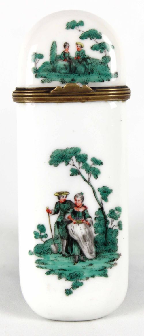 a superb 19th c french porcelain etui - CATEGORY: ANTIQUE CERAMICS - DATED 1890