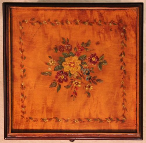 AN EXHIBITION QUALITY EDWARDIAN MAHOGANY INLAID KETTLE STAND WITH CANDLE SLIDE - ADDITIONAL PHOTO 4