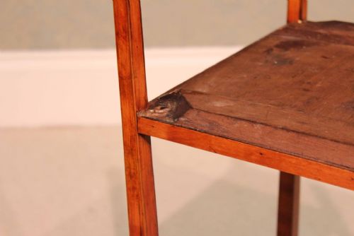 AN EXHIBITION QUALITY EDWARDIAN MAHOGANY INLAID KETTLE STAND WITH CANDLE SLIDE - ADDITIONAL PHOTO 7