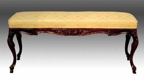 a mahogany late victorian period stool by edwards roberts of london - CATEGORY: ANTIQUE STOOLS - DATED VICTORIAN