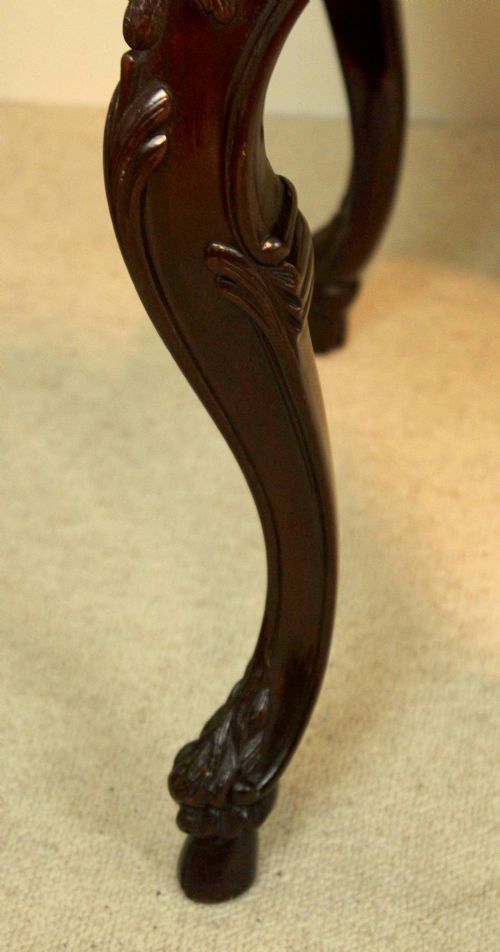 A MAHOGANY LATE VICTORIAN PERIOD STOOL BY EDWARDS ROBERTS OF LONDON - ADDITIONAL PHOTO 2