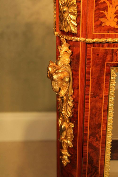 A PAIR OF LOVELY EXHIBITION QUALITY VICTORIAN BURR WALNUT INLAID PIER CABINETS BY WILKINSON SONS - ADDITIONAL PHOTO 6