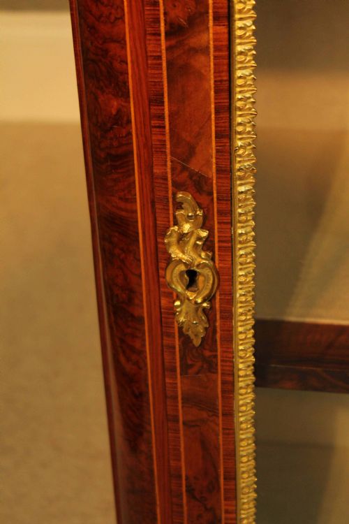 A PAIR OF LOVELY EXHIBITION QUALITY VICTORIAN BURR WALNUT INLAID PIER CABINETS BY WILKINSON SONS - ADDITIONAL PHOTO 7
