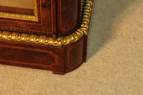 A PAIR OF LOVELY EXHIBITION QUALITY VICTORIAN BURR WALNUT INLAID PIER CABINETS BY WILKINSON SONS - ADDITIONAL PHOTO 8