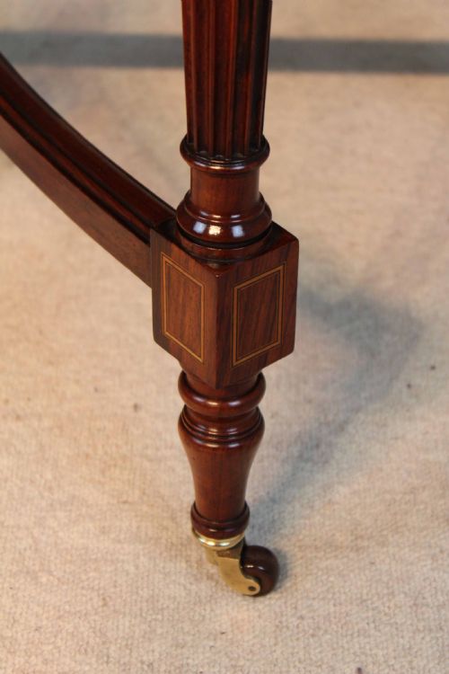 A LATE VICTORIAN ROSEWOOD INLAID CARD TABLE - ADDITIONAL PHOTO 4