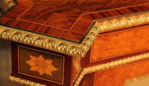 THE FINE QUALITY VICTORIAN INLAID BURRWALNUT AND ORMOLU MOUNTED PIER CABINET - ADDITIONAL PHOTO 11