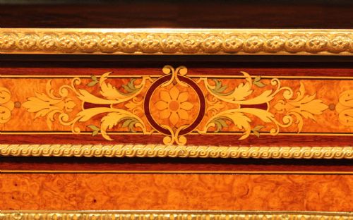THE FINE QUALITY VICTORIAN INLAID BURRWALNUT AND ORMOLU MOUNTED PIER CABINET - ADDITIONAL PHOTO 12
