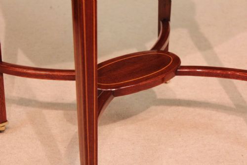 THE QUALITY EDWARDIAN MAHOGANY INLAID PEMBROKE TABLE - ADDITIONAL PHOTO 3