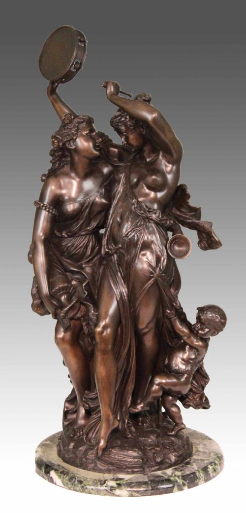 a quality late 19th century large bronze group the family after clodion - CATEGORY: ANTIQUE SCULPTURES - DATED 1890