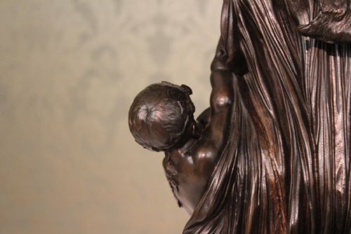 A QUALITY LATE 19TH CENTURY LARGE BRONZE GROUP THE FAMILY AFTER CLODION - ADDITIONAL PHOTO 11