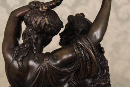 A QUALITY LATE 19TH CENTURY LARGE BRONZE GROUP THE FAMILY AFTER CLODION - ADDITIONAL PHOTO 12
