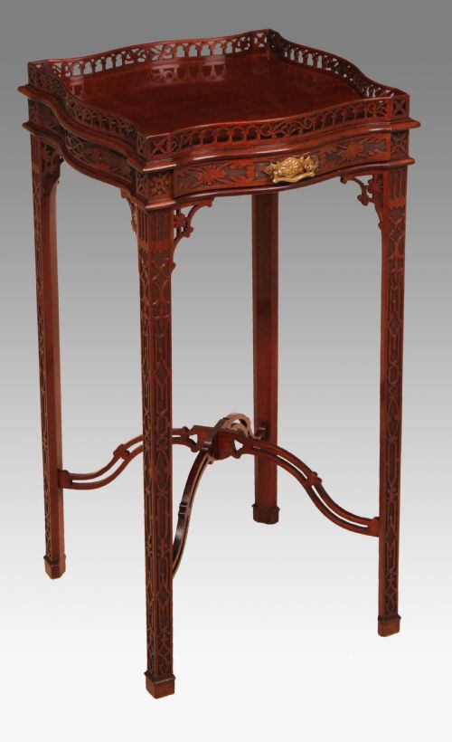 a quality edwardian chippendale style kettle stand - CATEGORY: ANTIQUE MISCELLANEOUS - DATED 1900