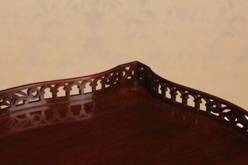 A QUALITY EDWARDIAN CHIPPENDALE STYLE KETTLE STAND - ADDITIONAL PHOTO 5