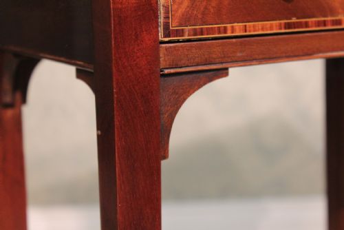THE QUALITY EDWARDIAN MAHOGANY INLAID SIDE TABLE - ADDITIONAL PHOTO 4