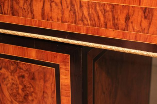 AN EXCEPTIONAL EXHIBITION QUALITY INLAID PARTNERS DESK IN THE STYLE OF HOLLAND AND SONS - ADDITIONAL PHOTO 7