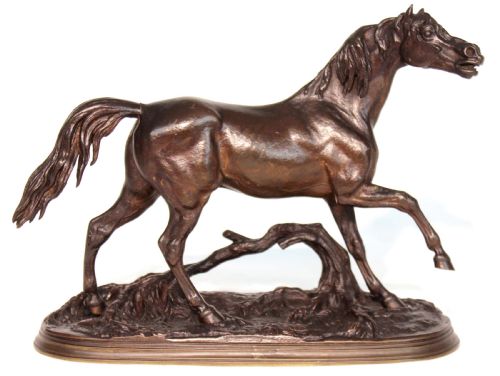 a fine late 19th century french bronze of a horse - CATEGORY: ANTIQUE SCULPTURES - DATED 1880