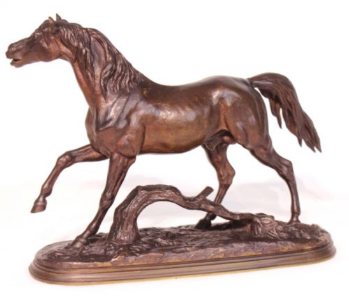 A FINE LATE 19TH CENTURY FRENCH BRONZE OF A HORSE - ADDITIONAL PHOTO 1