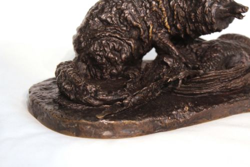 THE QUALITY LATE 19TH CENTURY FRENCH BRONZE FIGURE WITH BEARS - ADDITIONAL PHOTO 2