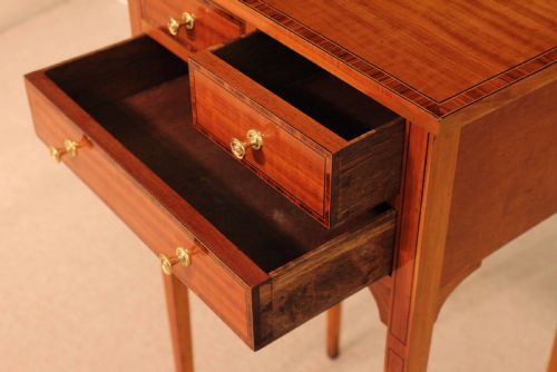 THE QUALITY EDWARDIAN SATINWOOD INLAID SIDE TABLE - ADDITIONAL PHOTO 5
